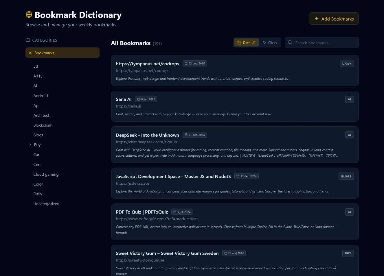 Bookmark Library - Image 1